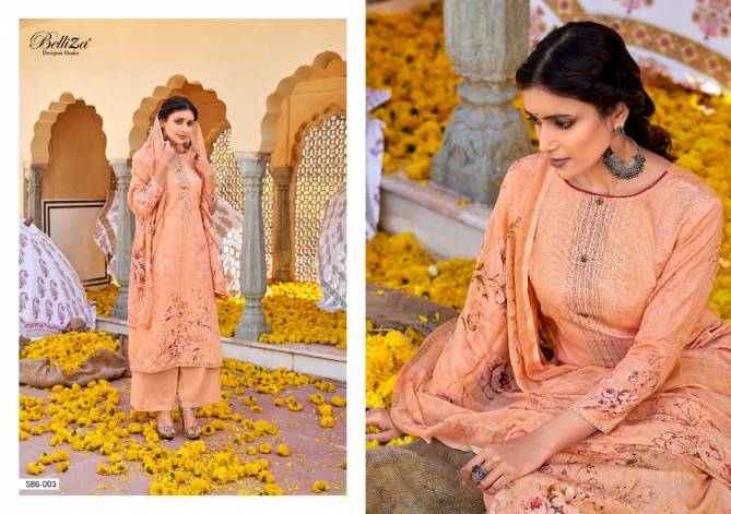 Belliza Harnaaz Jam Cotton Printed Designer Regular Wear Dress Material Collection